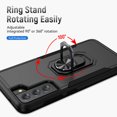 thumbnail image 4 of Allytech Galaxy S21FE 2021 Case with Ring Holder Grip, TPU + Hard PC Anti-Scratch Shockproof [Work with Magnetic Car Mount] Portable Kickstand Case for Samsung Galaxy S21 FE 6.4" 2021, Black, 4 of 7