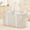 Beige, variant on Extra Large Tote Bag, Reusable Foldable Shopping Bag with Metal Frame and Handles, 46L for Storage, Picnics, Car, Gray