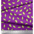 thumbnail image 3 of Soimoi Purple Cotton Voile Fabric Hosta Leaves Print Fabric by Yard 42 Inch Wide, 3 of 3