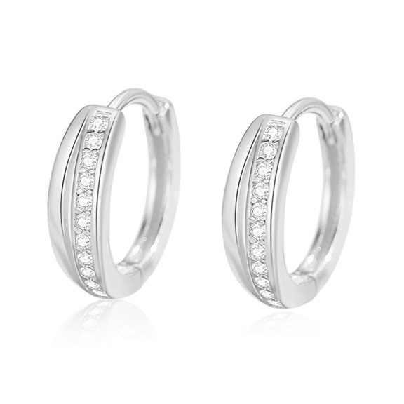 CILENON Silver Stud Earrings for Women Hypoallergenic 925 Sterling Silver Stud Earrings Jewelry Gifts for Birthday Christmas(Silver,One Size)