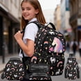 thumbnail image 2 of HUIACONG 4PCS Star Unicorn School Backpack for Kids, 17" Student Bookbag with Lunch Box for Children Age 8-13, 2 of 7