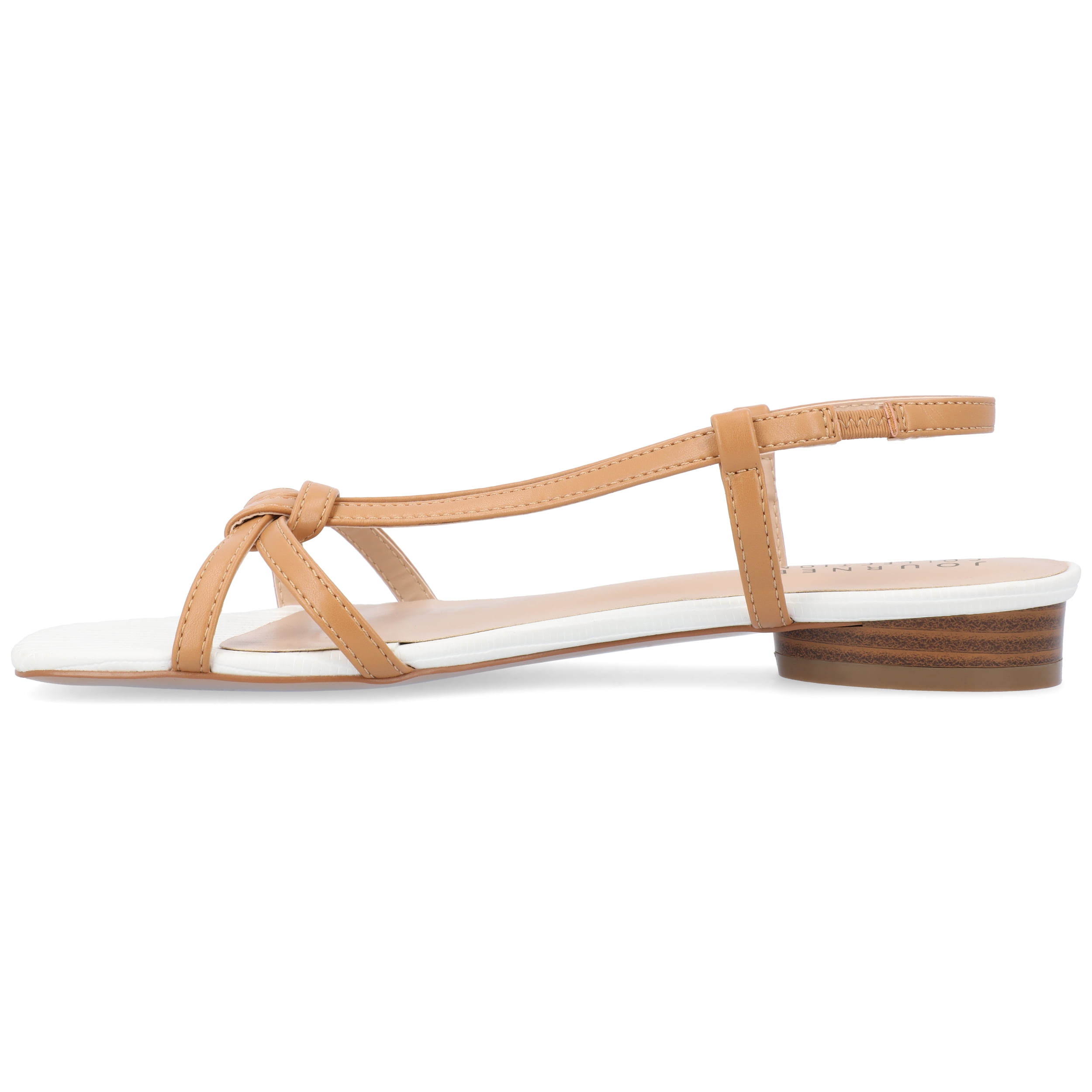 Journee Womens Bridget Sling Back Flat Sandals