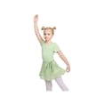 thumbnail image 4 of Sunny Fashion Girls Dress 2 Piece Combo Green Wrap Style Ballet Basic Irregular Hem 7-8 Years, 4 of 8
