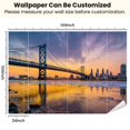 thumbnail image 3 of Peel and Stick Wallpaper Waterproof Panorama Philadelphia skyline Bridge s Landing Wall Mural Decor Self Adhesive and Removable 100in x 144in, 3 of 8