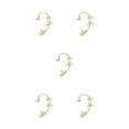 thumbnail image 1 of Qarigey Elegantes aretes de plata para mujer: exquisitos y atemporales, con clase, con estilo de estrella, sin orificios para los oídos, Type2 NO2, 1 of 6