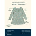 thumbnail image 4 of Modern Moments by Gerber Toddler Girl Ribbed Ruffle Collar Dress with Pockets (12M - 5T), 4 of 5
