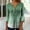 Green, variant on Babysbule Womens Tops Long Sleeve Fashion Women's Summer V-Neck 3/4 Sleeve Print Casual T-shirt Blouse