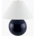thumbnail image 2 of Livabliss Table Lamps, 20" Stellar Traditional Bedside Nightstand Table Lamp for Bedroom Living Room Office, Dark Blue Body with White Shade (20"H x 19"W x 19"D), 2 of 6