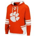thumbnail image 2 of Men's Colosseum Orange Clemson Tigers Lace Up 3.0 Pullover Hoodie, 2 of 3