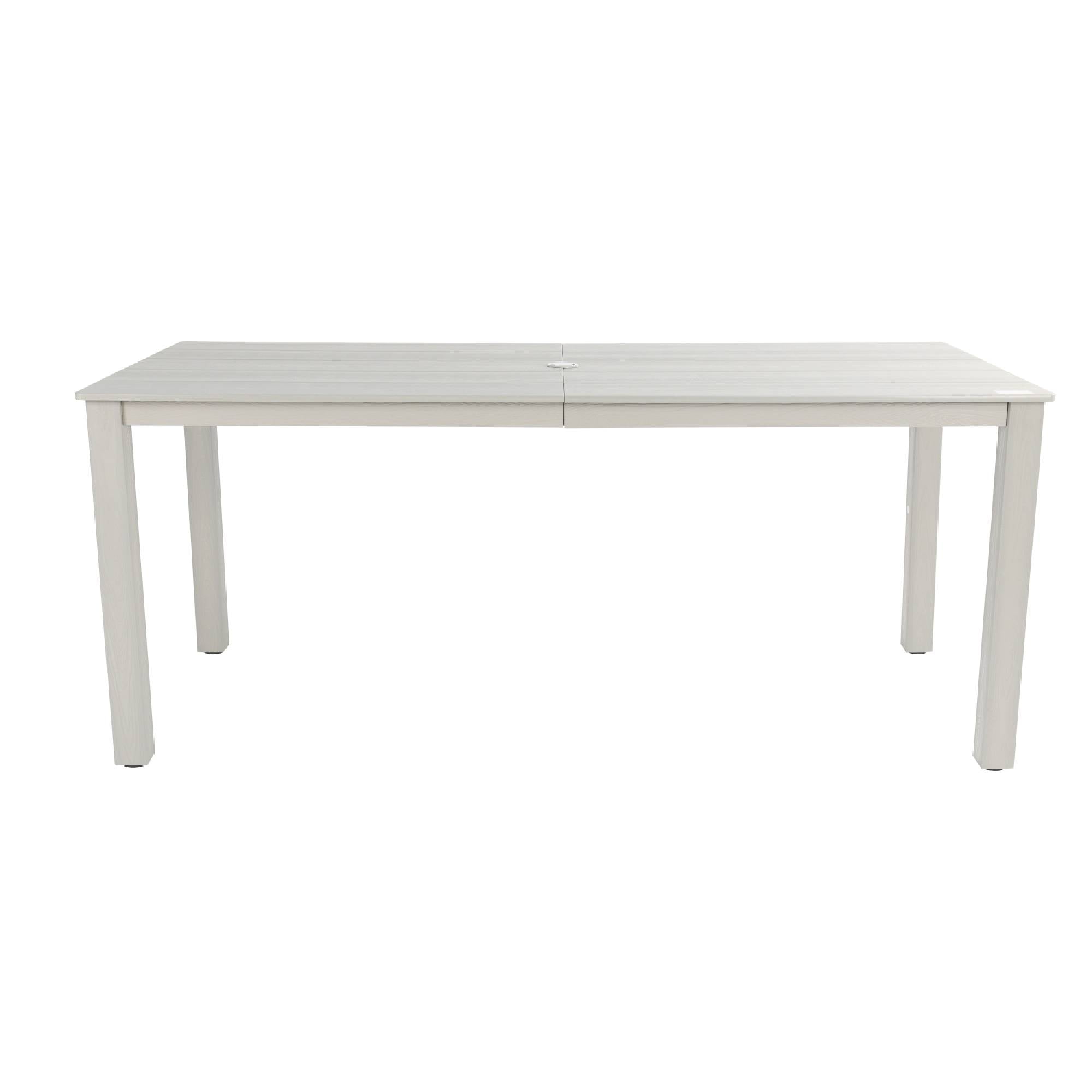 Outdoor Dining Table, 68.9 Inch Simple Solid Dinner Table for Garden Patio Backyard Picnic Casual Outdoor Meals, Teak