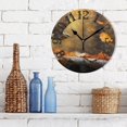 thumbnail image 3 of Bird Leaves Wood 10 inch Wall Clocks Non Ticking Easy to Read Battery Decorative for Home Bathroom Kitchen Bedroom Living Room, 3 of 8