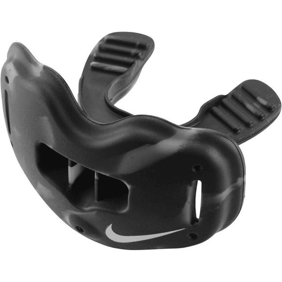 Nike Alpha Lip Protector Football Mouthguard, Black/White