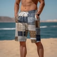 thumbnail image 3 of CHENge Swim Shorts Men Breathable Floral Swim Trunks Quick Dry 4th Of July Swim Trunks with Pockets Stretch Fabric Swimwear Bathing Suits, 3 of 6