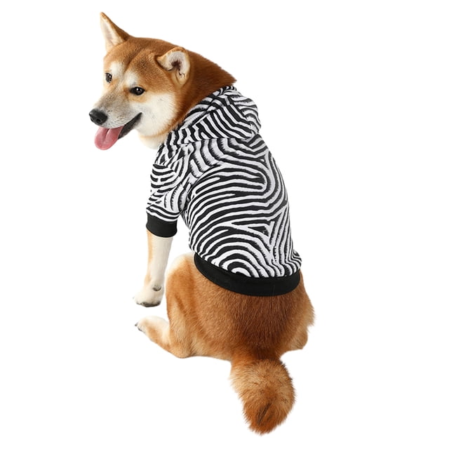 CSChome Pet Hoodie Pet Hoodie - Autumn Winter Cute Soft Colorful Print, Short Sleeves, Two-legged Medium Large Dog Sweatshirt