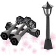 thumbnail image 4 of 5pcs Mini Street Light Model Lamp Post Lights Outdoor Pathway Lantern Post Christmas Doll, 4 of 4