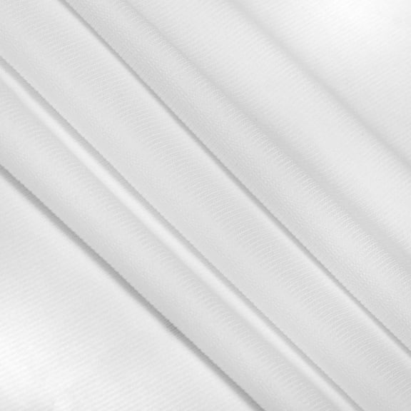 Doux French Rib Knit 68" Stretch Fabric - White