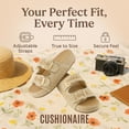 thumbnail image 3 of Cushionaire Panama Women's Raffia Platform Sandals | Casual Slip-On Lightweight Summer Slide Sandals for Women with Natural Raffia Detailing | Beach Essential Footwear, 3 of 20
