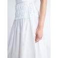 thumbnail image 4 of Free Assembly Women's and Women's Plus Smocked Drawstring Cotton Maxi Skirt, Sizes XS-4X, 4 of 5