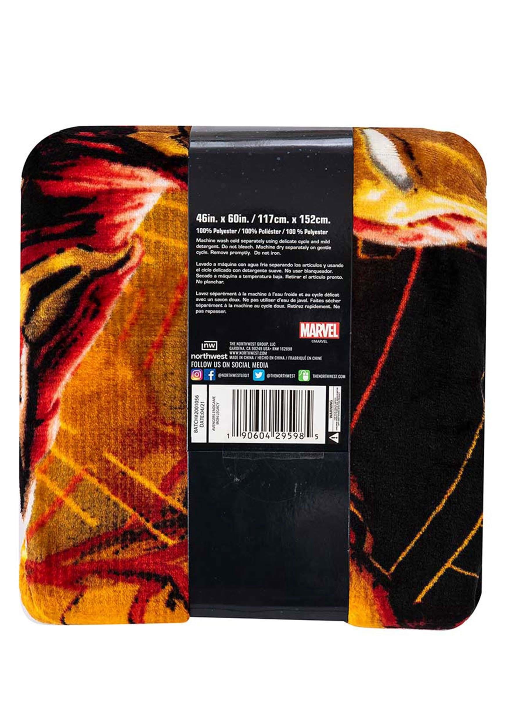 Avengers Iron Legacy Silk Touch Throw Blanket