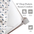 thumbnail image 6 of Modern Threads 3-Piece Sweet Rose Blue Printed Microfiber Adult Sheet Set, Twin, 6 of 21