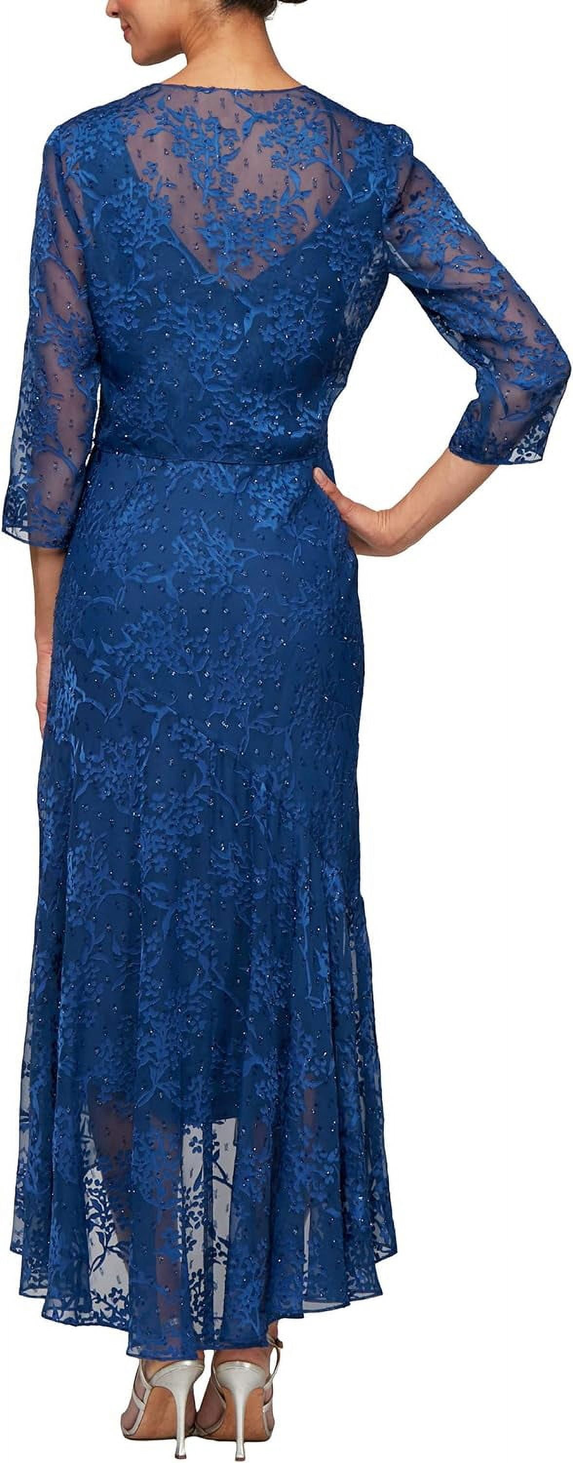 Alex Evenings Women's Sleeveless Printed Chiffon Mid-Length Dress with  Jacket - Walmart.com