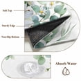 thumbnail image 6 of 3'x5' Rug for Living Room Bedroom, Eucalyptus Leaves Washable Area Rugs Non-Slip Carpet Mats, Daisy Spring Floral Botanical Watercolor Indoor Low Pile Area Rug Runner for Kitchen, Mudroom, 6 of 8