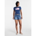 thumbnail image 2 of No Boundaries Americana Graphic Baby Tee, Women's and Women's Plus XXS-4X, 2 of 5