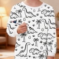 thumbnail image 6 of Owordtank Kids DIY Hand Painted Colorable Tops and Pants Set Boys Girls Funny Cartoon Dinosaur Coloring T-Shirts and Pants, 6 of 8