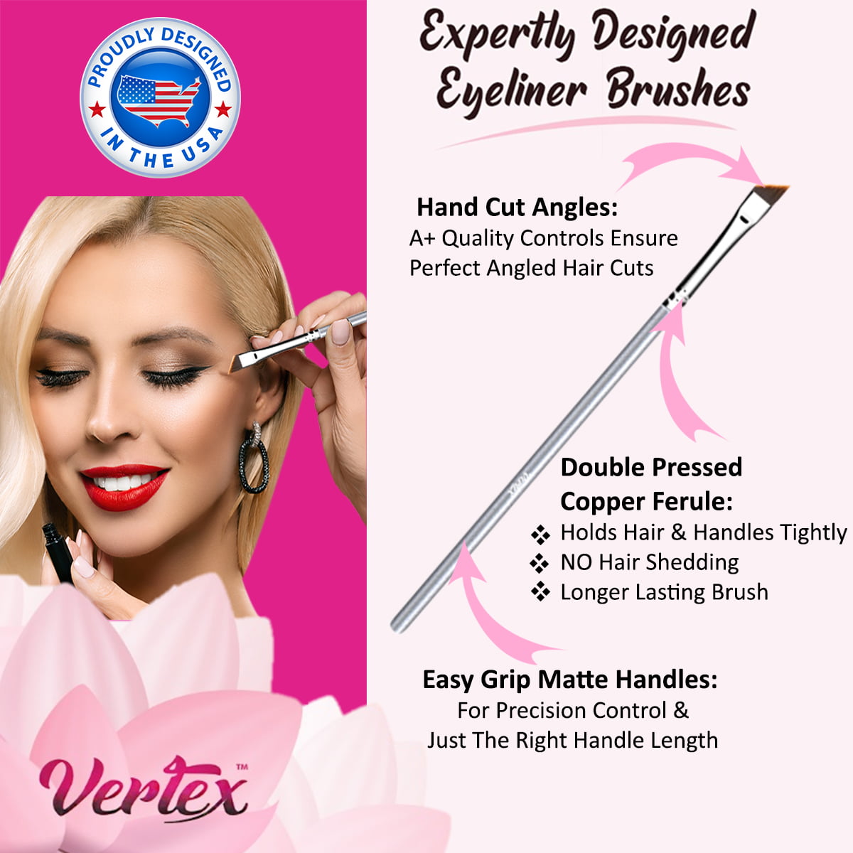 Vertex Beauty Makeup Tape For Eyeliner Eyeshadow for Women Cosmetic Tape  Angled Winged Liner, 1 Count - King Soopers