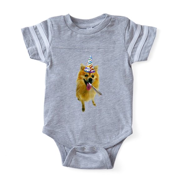 CafePress - Pomeranian Party - Cute Infant Baby Football Bodysuit