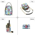 thumbnail image 3 of FORMRS Crossbody Bag for Women Quilted Travel Shoulder Cell Phone Purse with Chain Strap Handbag, Yellow Hand Drawn Sailboats, 3 of 7