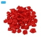 thumbnail image 3 of Rosas de Cinta de Satén Mini, Flores de Tela Pequeñas, Adornos, Rosetas, Aplique Rojo, 3 of 5