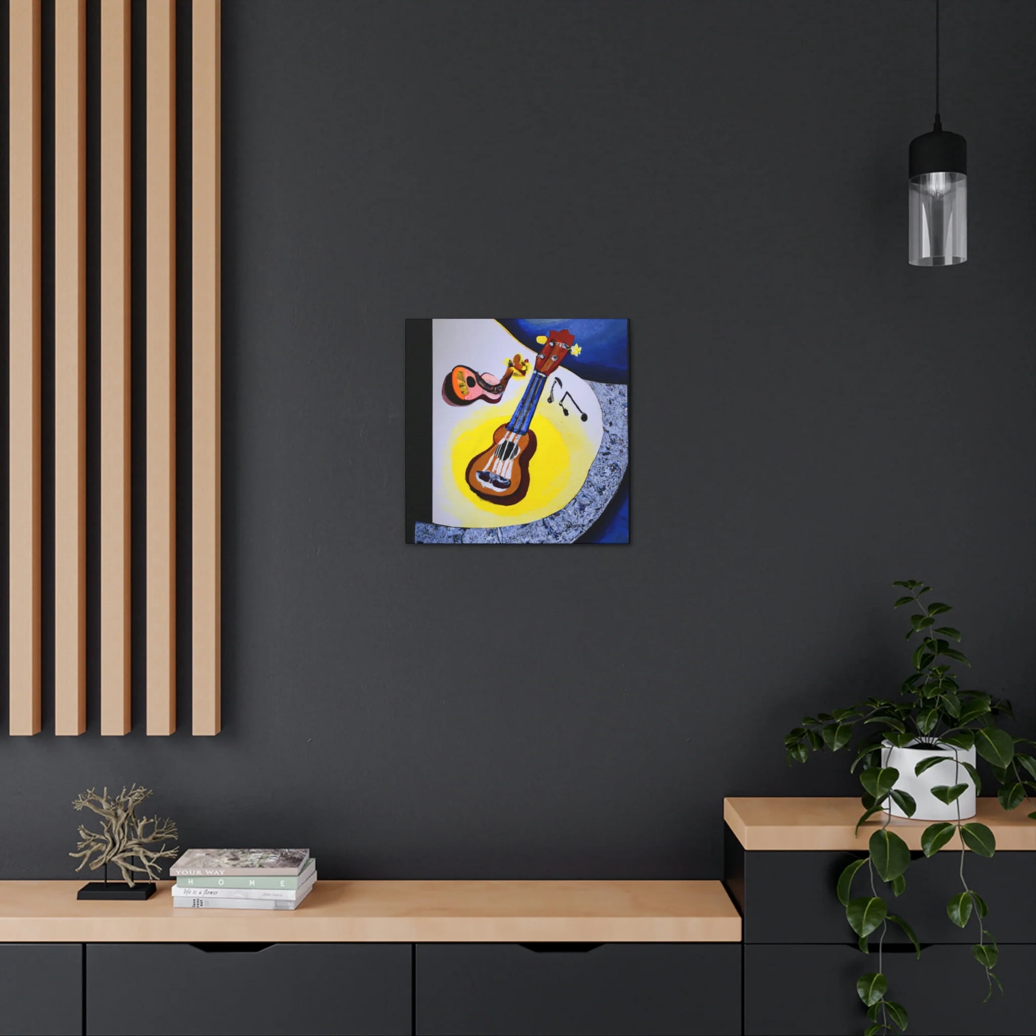 Ukelele Unfolds Surrealism - Canvas