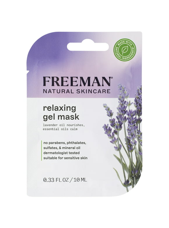 Freeman Natural Skincare Relaxing Lavender & Essential Oil Gel Leave on Facial Mask
