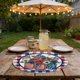 thumbnail image 4 of CaiYueKe Independence Day Placemats Set of 4, 14x14 inch Round Printed Non Slip Placemats, Patriotic Red White Blue Stars Table Mats, Washable Heat Resistant Kitchen Dining Decor, 4 of 7