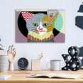 thumbnail image 4 of Epic Art 'Spectrum Cat' by Lanre Adefioyue, Acrylic Glass Wall Art, 16"x12", 4 of 8