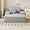 Grey, variant on BISHE Oversized Upholstered Sofa Bed with 3 Pillows, 68" Corduroy Chaise Lounge Sleeper Couch, Fully Compressed Foam Loveseat for Apartment, Living Room, Bedroom, Grey