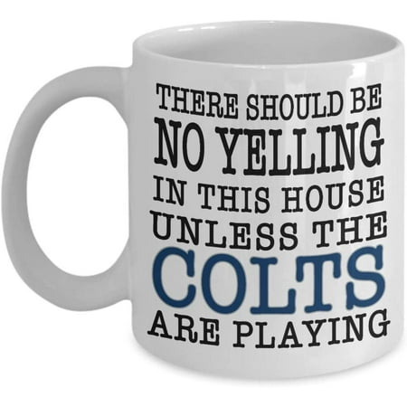 

Colts Fan Game Day Coffee Mug | If You‘re From Indianapolis and Love Your Football Team This Large 15oz or Smaller 11oz Ceramic Cup Is For You