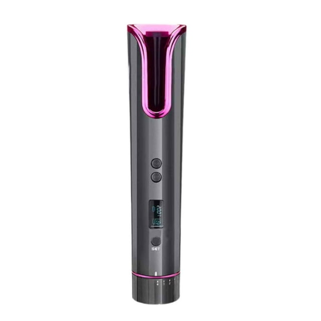 New Automatic Curling Wand Cordless USB Rechargeable Ceramic Plate Self Rotating for Hair Styling