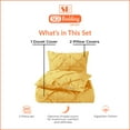 thumbnail image 4 of SGI Bedding 100% Egyptian Cotton 3PC Pinch Duvet Cover Full Golden, 4 of 7