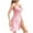 Pink, variant on BONIXOOM Matching Pajamas For Couples Christmas Pajamas For Women Sleepwear Drawstring Sleeveless Solid Sleep Dress Beige M