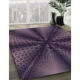 thumbnail image 3 of Ahgly Company Machine Washable Indoor Rectangle Transitional French Lilac Purple Area Rugs, 5' x 7', 3 of 7