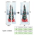 thumbnail image 2 of Peel and Stick Door Mural – Christmas Tree with Presents in Snowy Landscape, Winter Christmas Tree 3D Creative Wooden Door PVC Self-adhesive Sticker, 2 of 15