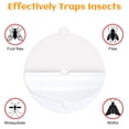 thumbnail image 3 of DUNCHATY 40 Pack Refillable Sticky Flea Trap Discs, 5.4in Glue Boards for Flying Insects, Non-Toxic Replacement Pads for Mosquito, Fly & Bed Bug Traps, Safe Around Pets & Kids for Home Use, 3 of 8
