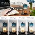 thumbnail image 4 of Sziqiqi Blue Candle Warmers with Timer: Height-Adjustable Wax Melting Lamp 4-Level Dimmer & 2 Included Bulbs Flameless Home Decor Gift for Her, 4 of 9