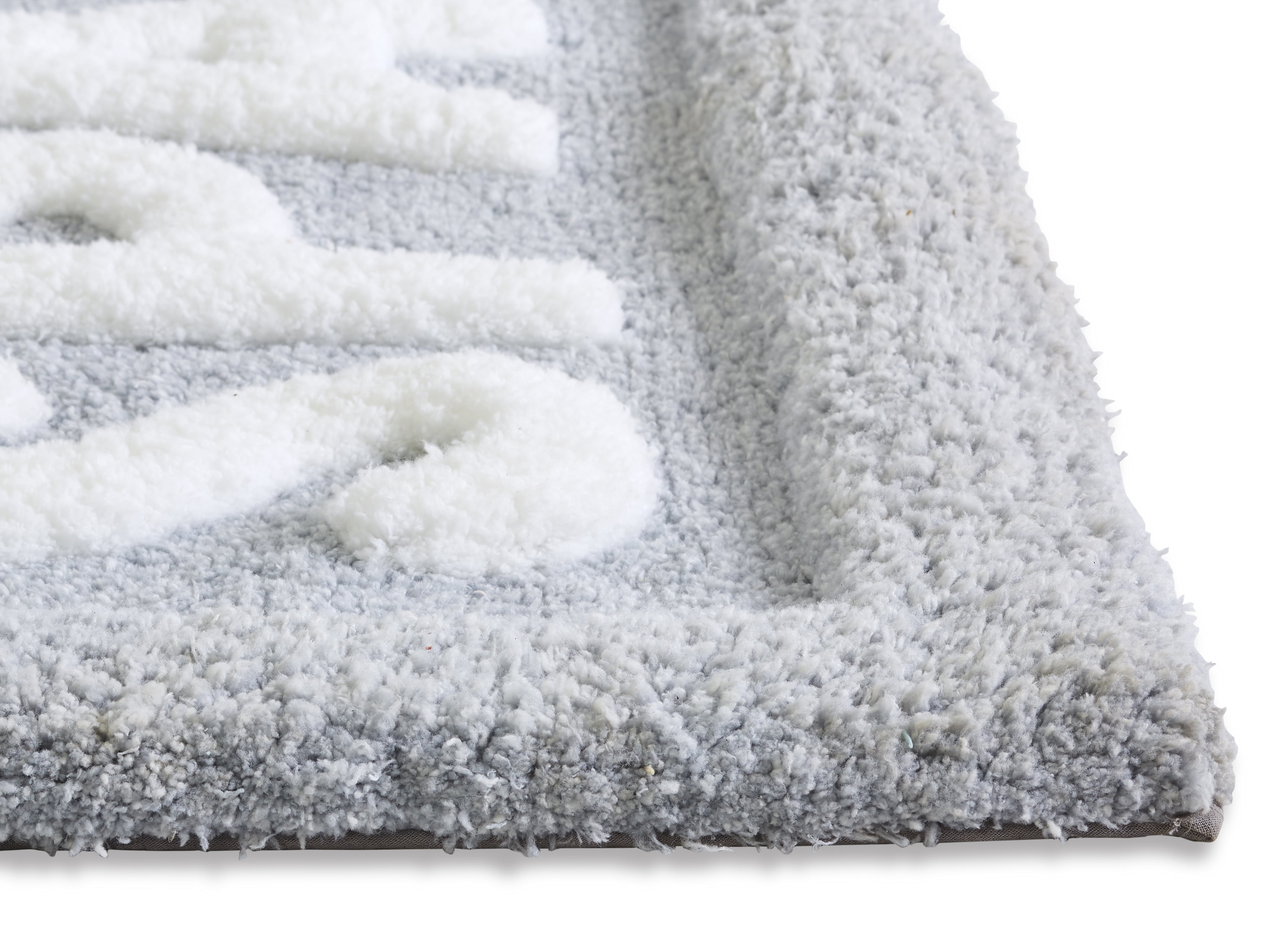 Luxor Linens Lakeview Luxury Fuzzy Bath Rugs, Size: 2, Gray
