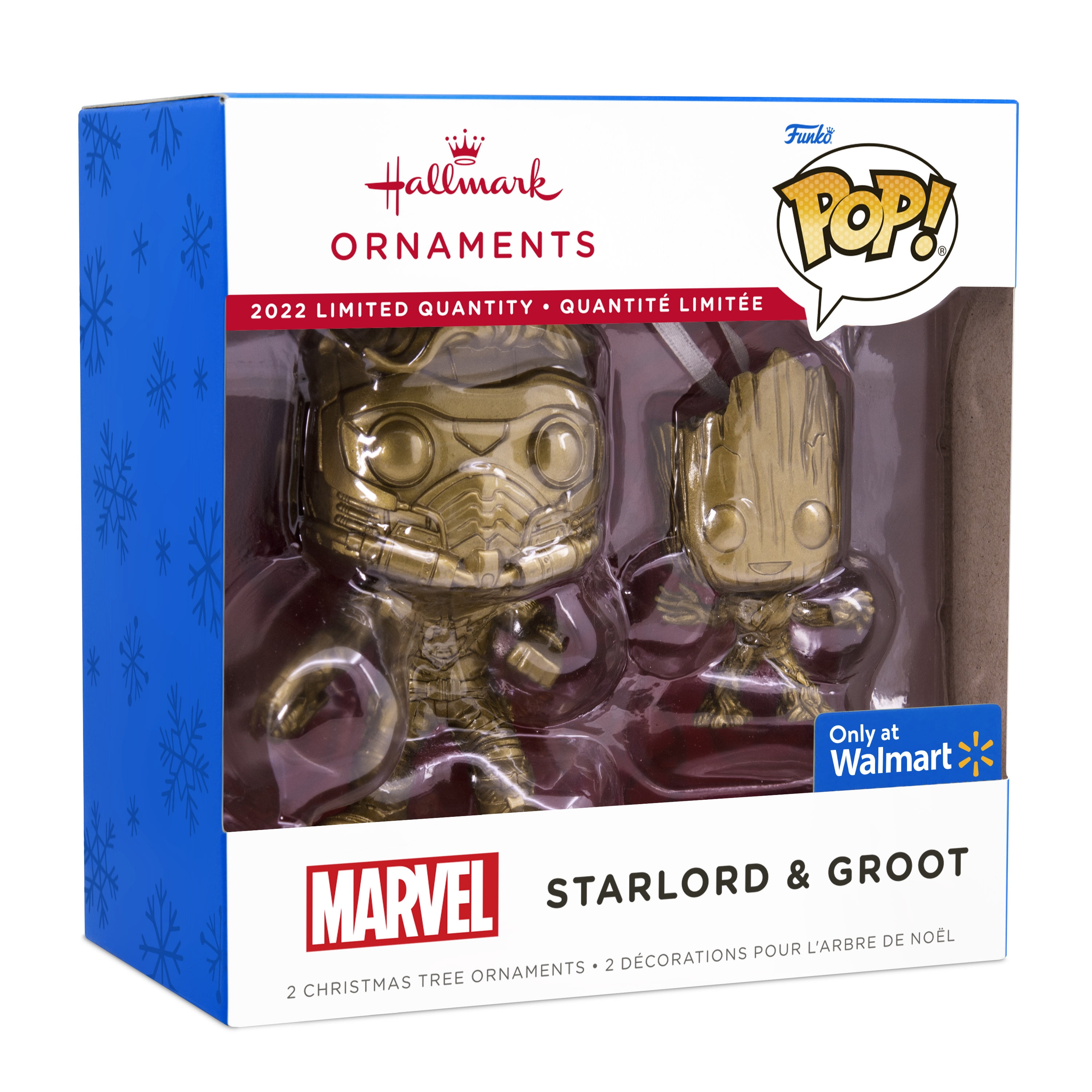 Sikker appel Afledning Hallmark Marvel Mystery Ornaments (Guardians of the Galaxy Star-Lord and Groot  Funko POP!, Set of 2) - Limited Availability - Walmart.com