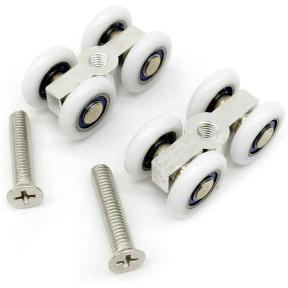 Set of 2 rollers for sliding glass door