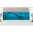 thumbnail image 1 of Jurassic Headboard, Aquatic Dinosaur the Elasmosaurus Lived During the Cretaceous Period Print, Upholstered Decorative Metal Bed Headboard with Memory Foam, King Size, Blue, by Ambesonne, 1 of 4