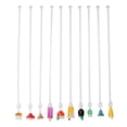 thumbnail image 3 of Agitador De Cóctel, 10 Unidades De Bonitos Palitos Acrílicos Para Mezclar, Suministros De Barra Mezcladora Con Adorno Para Ron, Whisky, Té Helado, Utensilio Reutilizable, 3 of 7